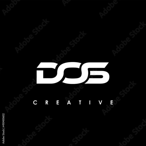 DOS Letter Initial Logo Design Template Vector Illustration