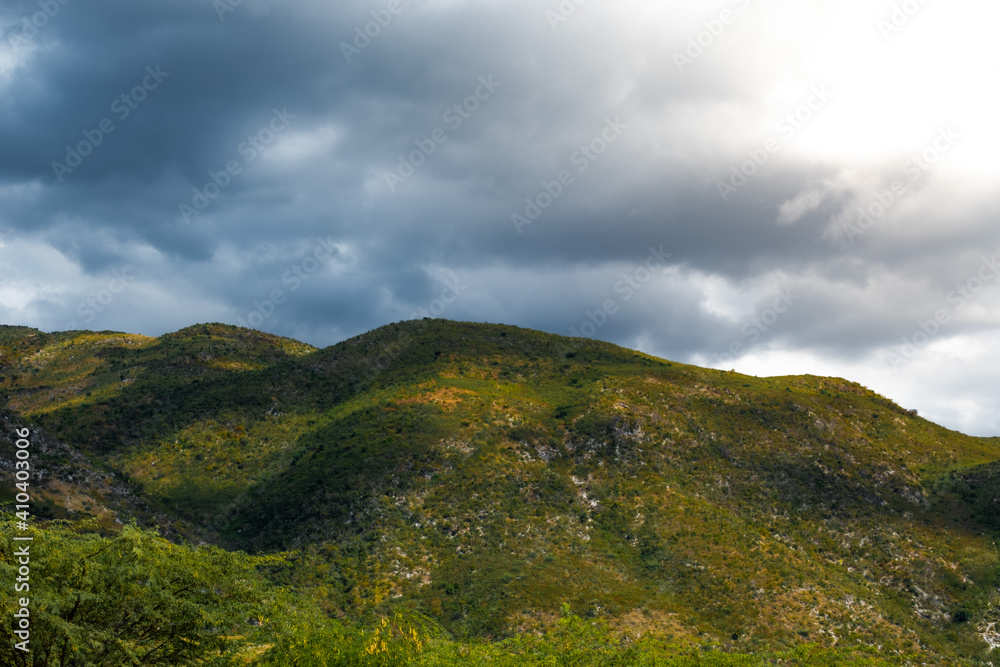 Overcast mountain