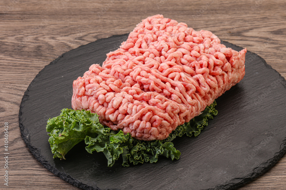 Raw pork minced meat for cooking Raw pork minced meat for cooking