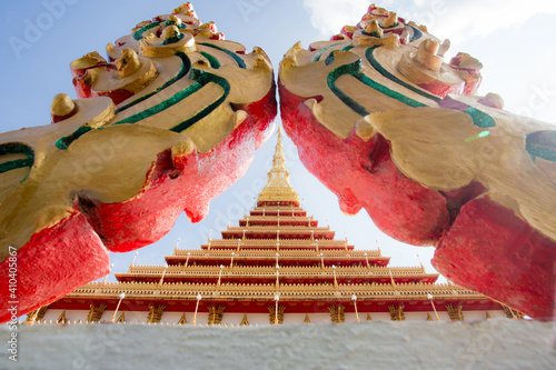 Kaen Nakhon The Great Stupa at Nong Waeng The Royal Temple in Khon Kaen, Thailand photo