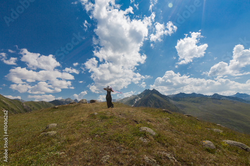 While many peaks in the east are above 3500 m, the western part reaches a height of 2000 m. Kaçkar Kavrun Mountain, which is the highest point, is 3932 meters high. photo