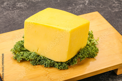 Yellow tilsiter cheese dairy product photo