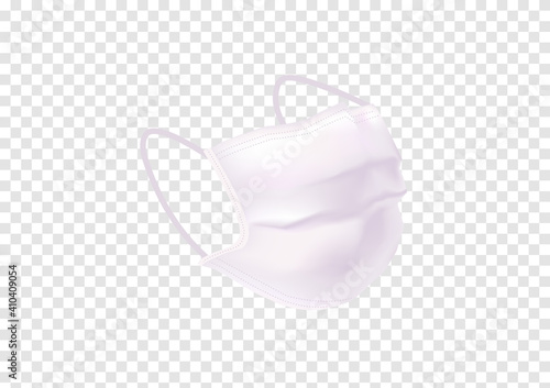 realistic hygienic pink mask vectors for covid19 on transparency background ep26