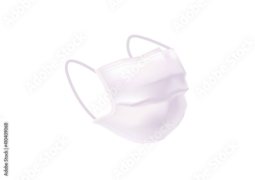 Wallpaper Mural realistic hygienic pink mask vectors for covid19 on white background ep26 Torontodigital.ca