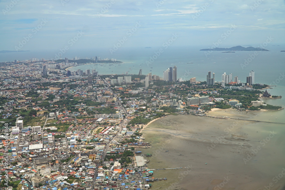 Thailand, Pattaya, helicopter photography.