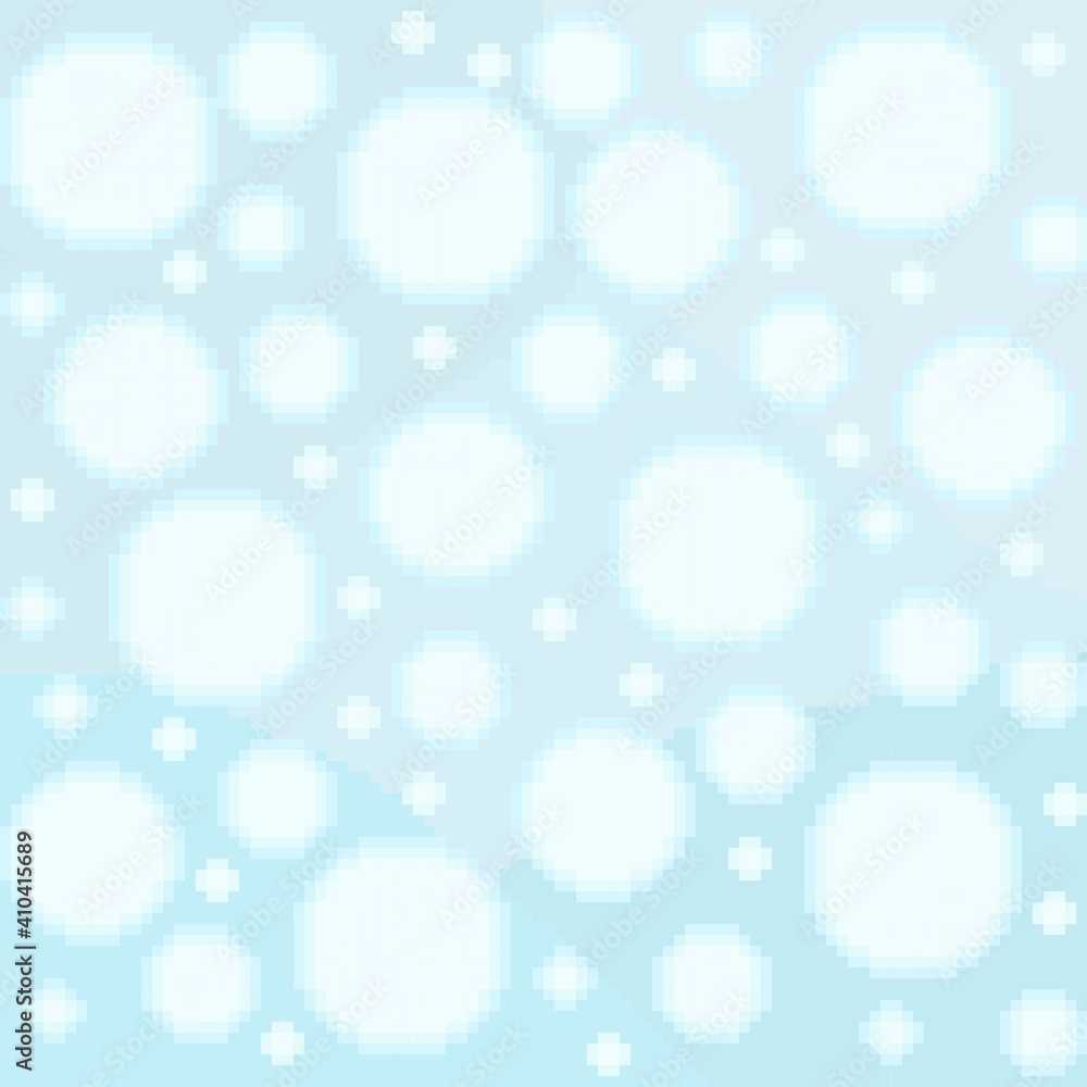 Blue bokeh background. Blue bokeh abstract background. Vector pixel art. Blue bokeh background. Blue bokeh abstract background. Vector pixel art.
