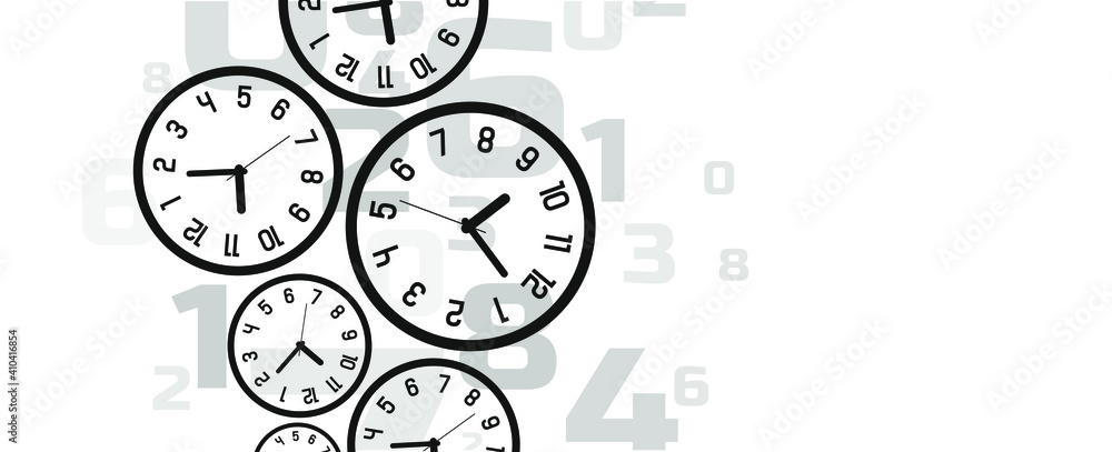 clock on black background clock on black background
