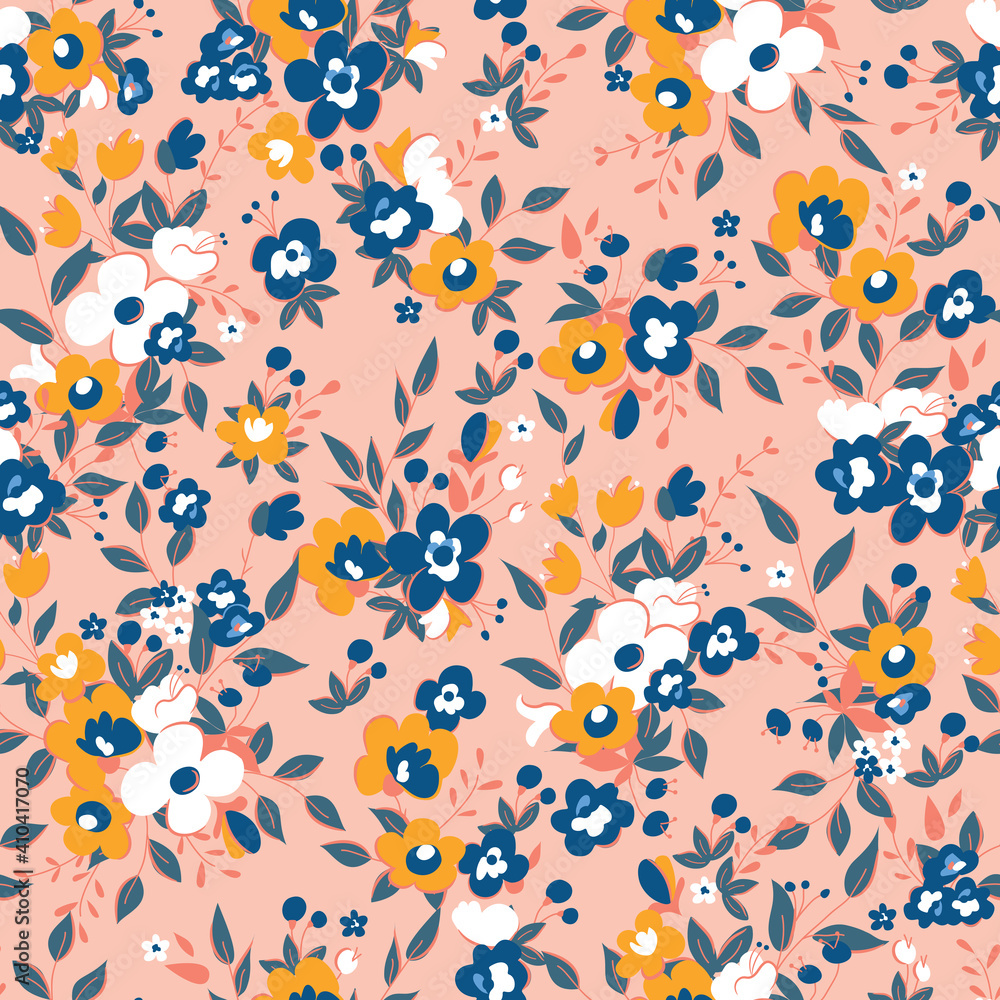 Trendy Floral Seamless Pattern and Background Trendy Floral Seamless Pattern and Background