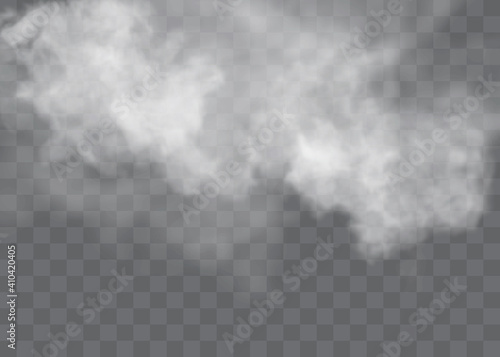 Fog or smoke isolated transparent special effec