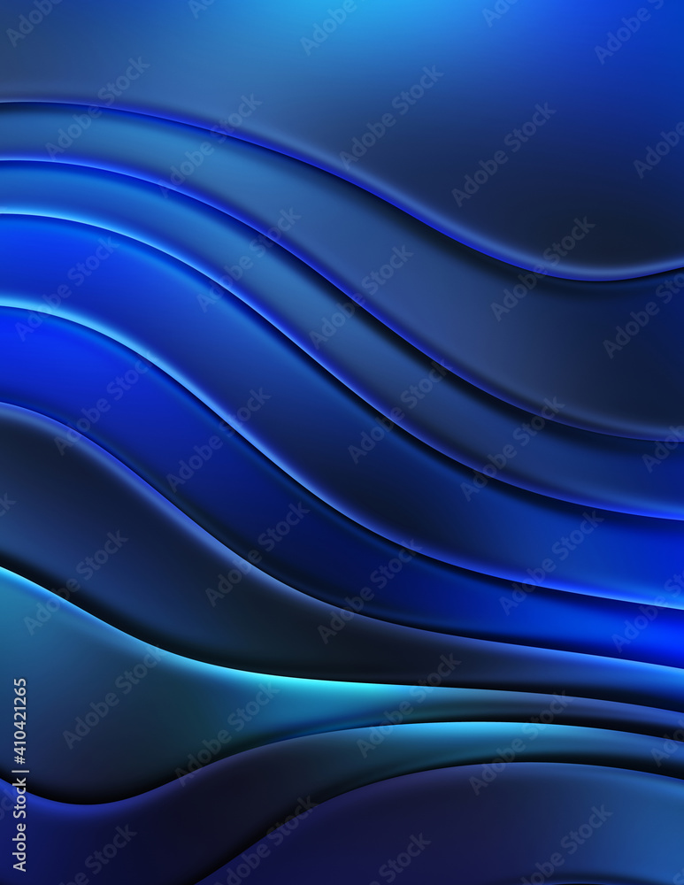 Naklejka premium Abstract pattern glossy color background. Vibrant colorful wavy texture wall. Creative and beautiful wallpaper.