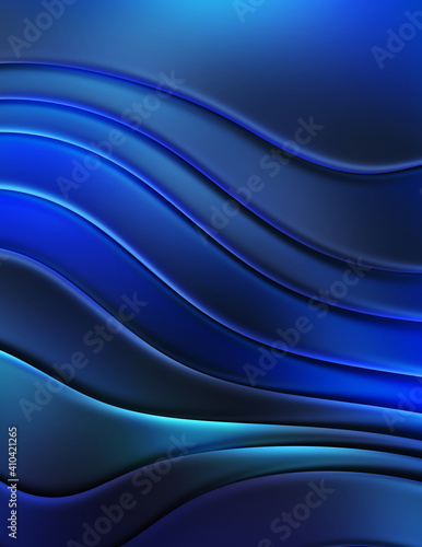 Abstract pattern glossy color background. Vibrant colorful wavy texture wall. Creative and beautiful wallpaper.