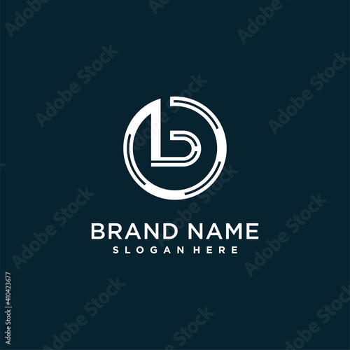 Creative letter logo with initial B for company or person, unique modern concept premium vector part 3