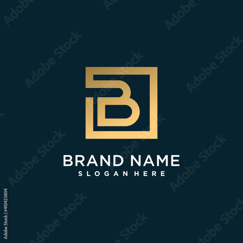 Creative letter logo with initial B for company or person, unique modern concept premium vector part 10