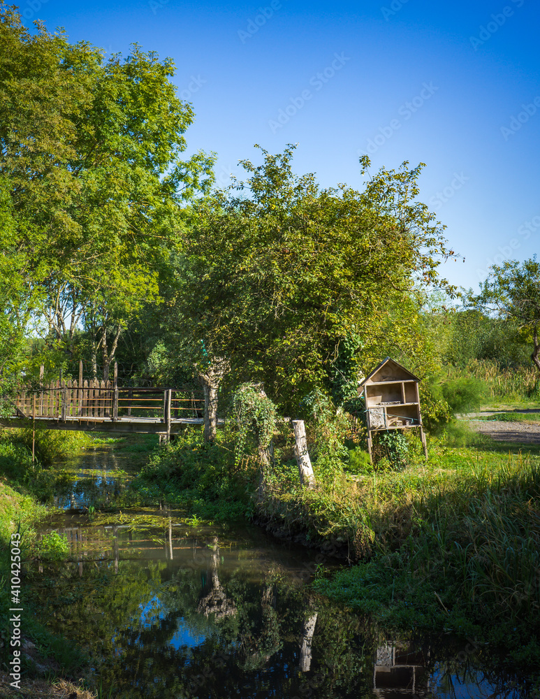 The marshes of Bourges (Berry, France) are 135 hectares of swamps changed to lovingly cultivated gardens, not far from the historic center The marshes of Bourges (Berry, France) are 135 hectares of swamps changed to lovingly cultivated gardens, not far from the historic center