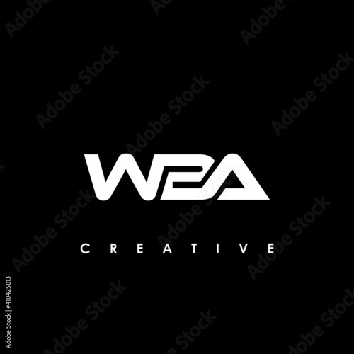 WBA Letter Initial Logo Design Template Vector Illustration photo