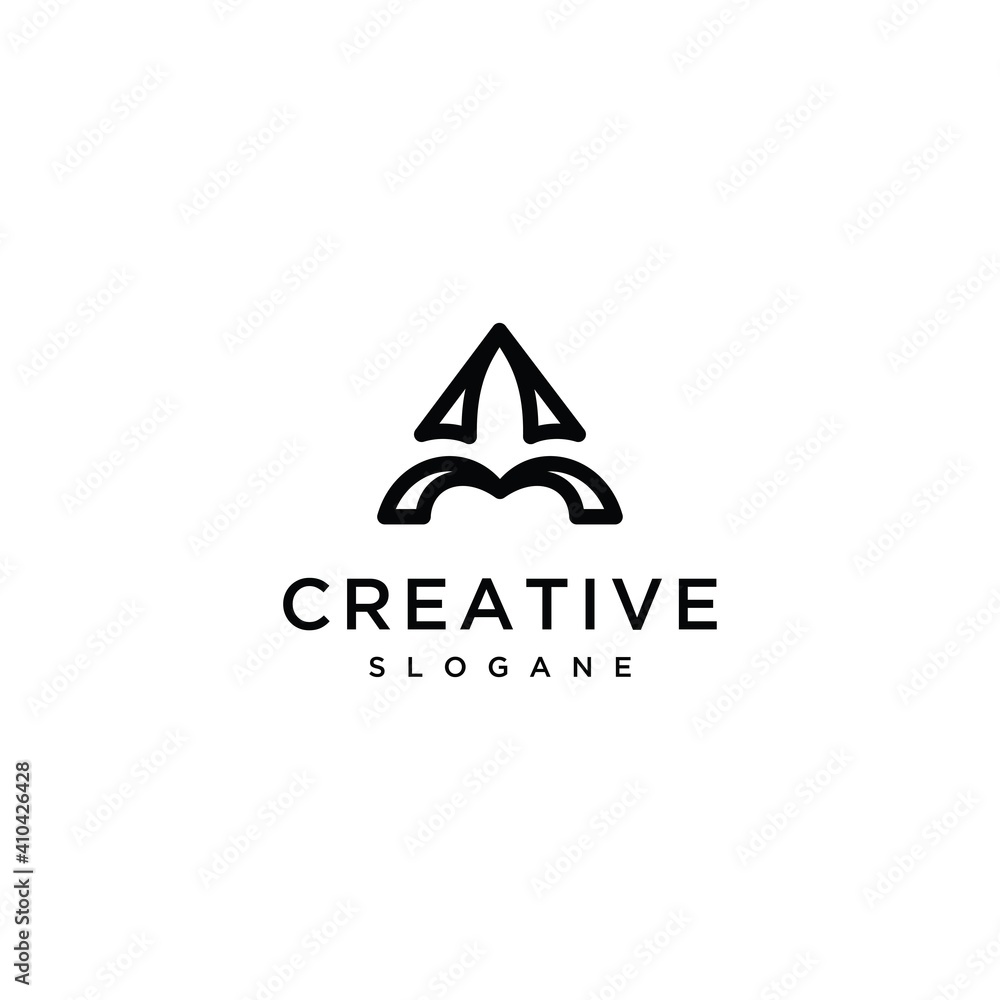 Initial letter logo AM,A,MA monogram Initial letter logo AM,A,MA monogram