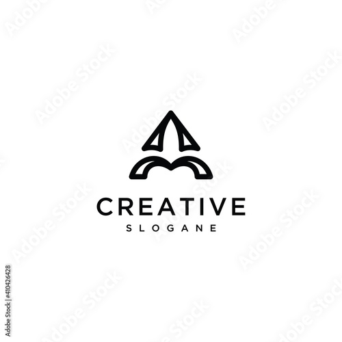 Initial letter logo AM,A,MA monogram	