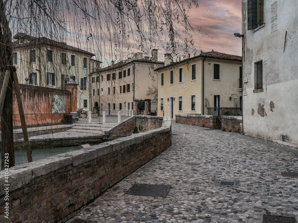 Glimpse of Treviso, a historic town in Italy
