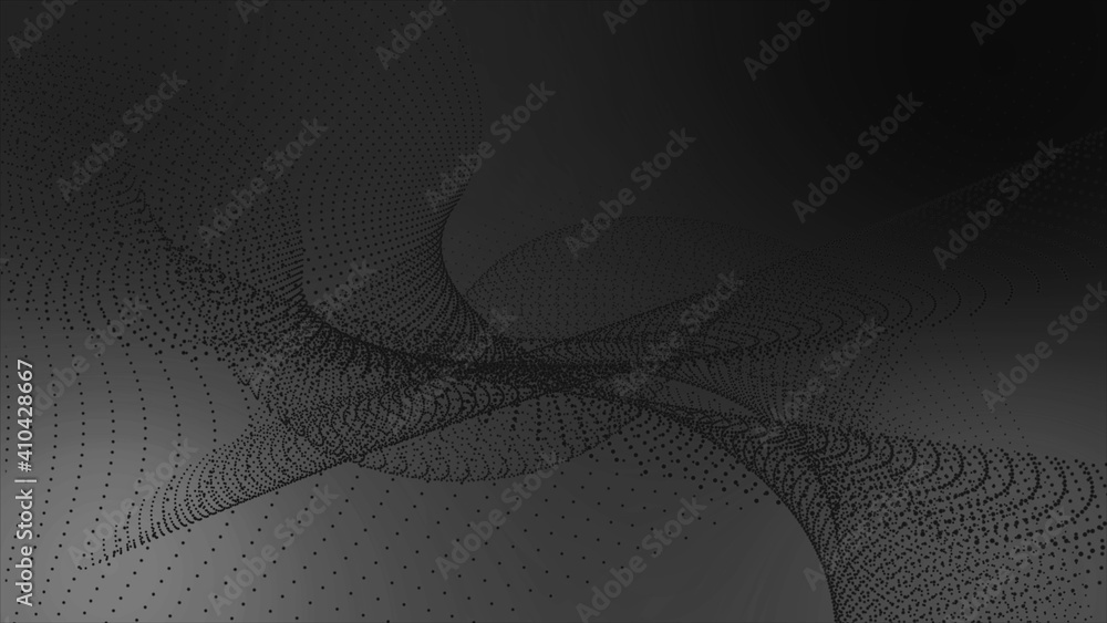 黒色のグラデーション-アブストラクトドット抽象CGキラキラ背景