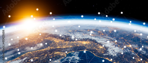 Global connection The best in the world of wireless connections Best Global Business Internet Ideas from Artificial Intelligence Concept Set. Elements of this image furnished by NASA.