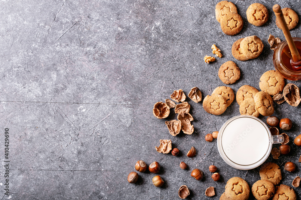Homemade cookies with hazelnuts Homemade cookies with hazelnuts