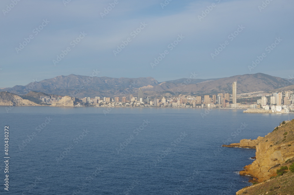 Fototapeta premium Naturaleza de Benidorm, paraiso de vacaciones