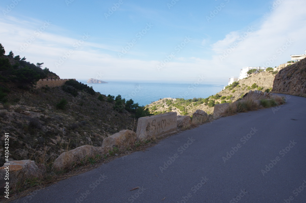Obraz premium Naturaleza de Benidorm, paraiso de vacaciones