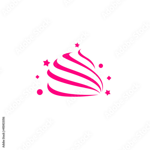 Patisserie logo design with geometry