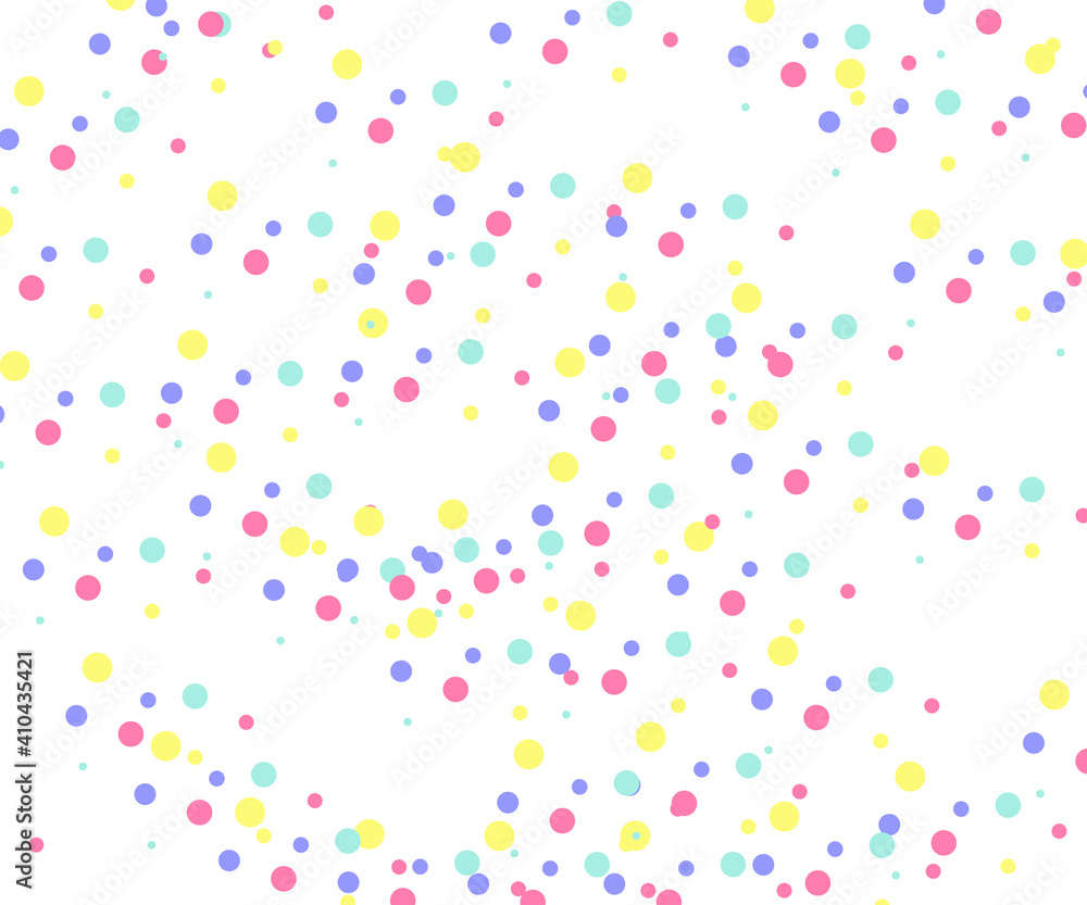 Polka dots brush painting pattern on background, colorful holiday background, web icon, symbol, sign, romantic wedding, love card - vector abstract background