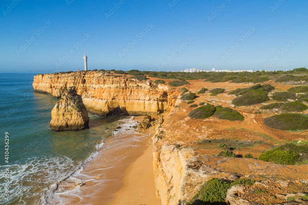 Cliffs in the Coast of Algarve