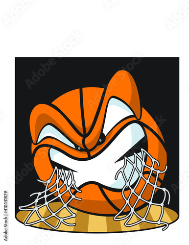Basketball chewing net