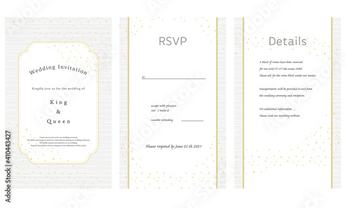 結婚式の招待状・メッセージカード