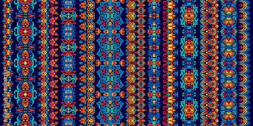 Vector abstract decorative ethnic ornamental illustration.