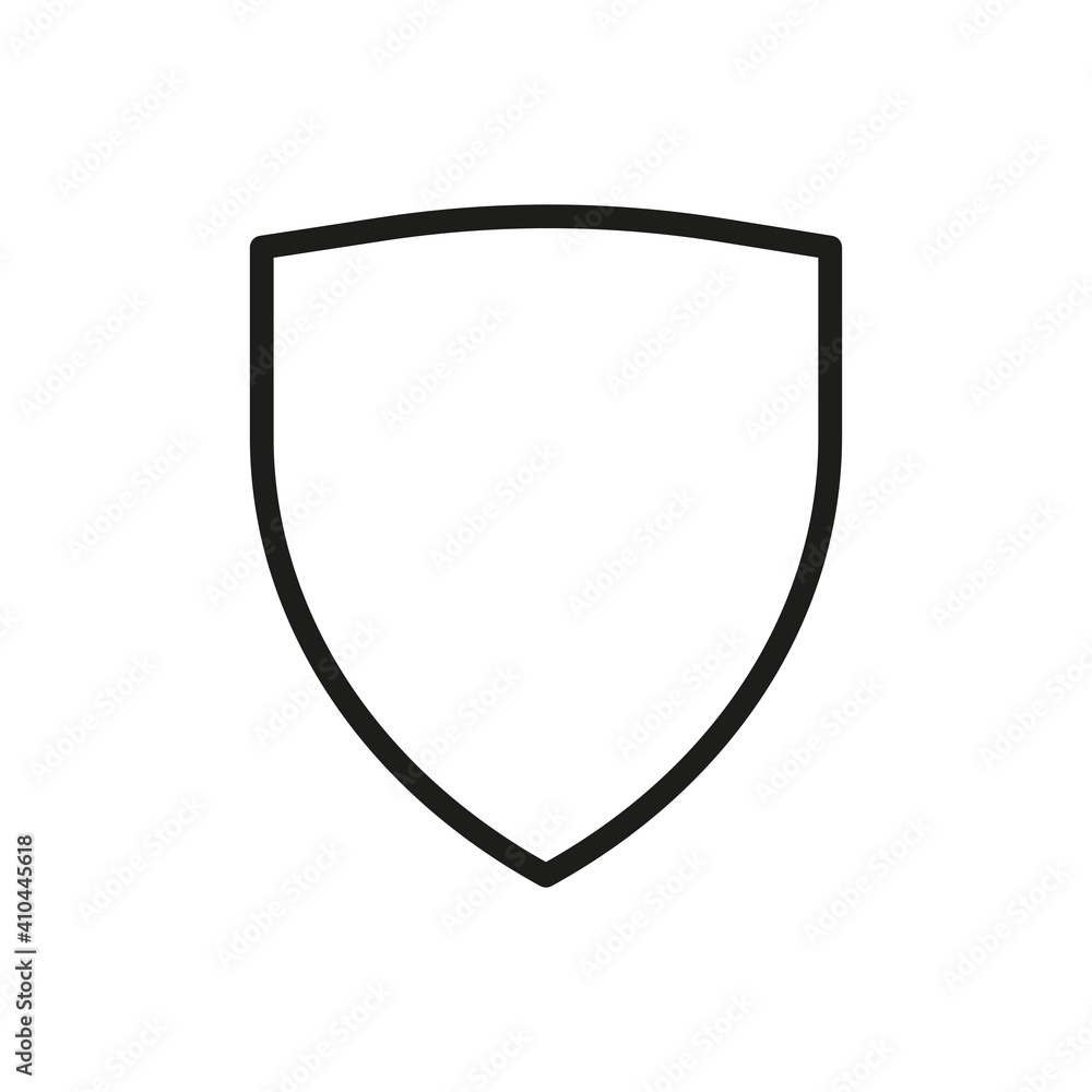 Outline Vector Icon Shield, Protect, Defense Outline Vector Icon Shield, Protect, Defense