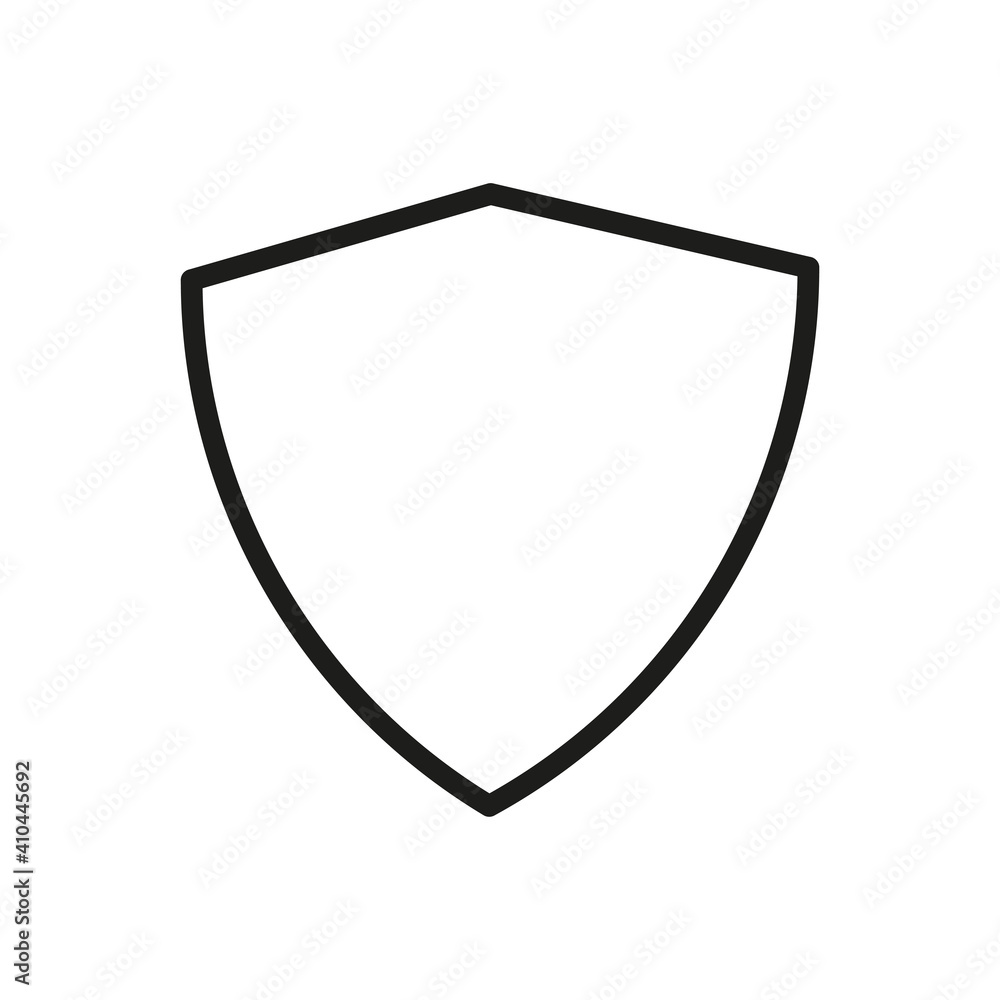 Outline Vector Icon Shield, Protect, Defense Outline Vector Icon Shield, Protect, Defense