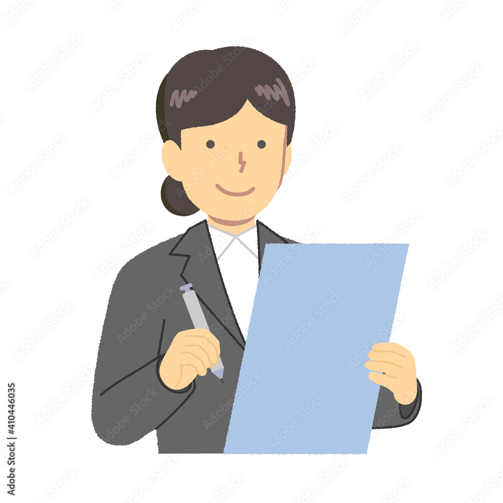 Woman writing on writing paper Woman writing on writing paper
