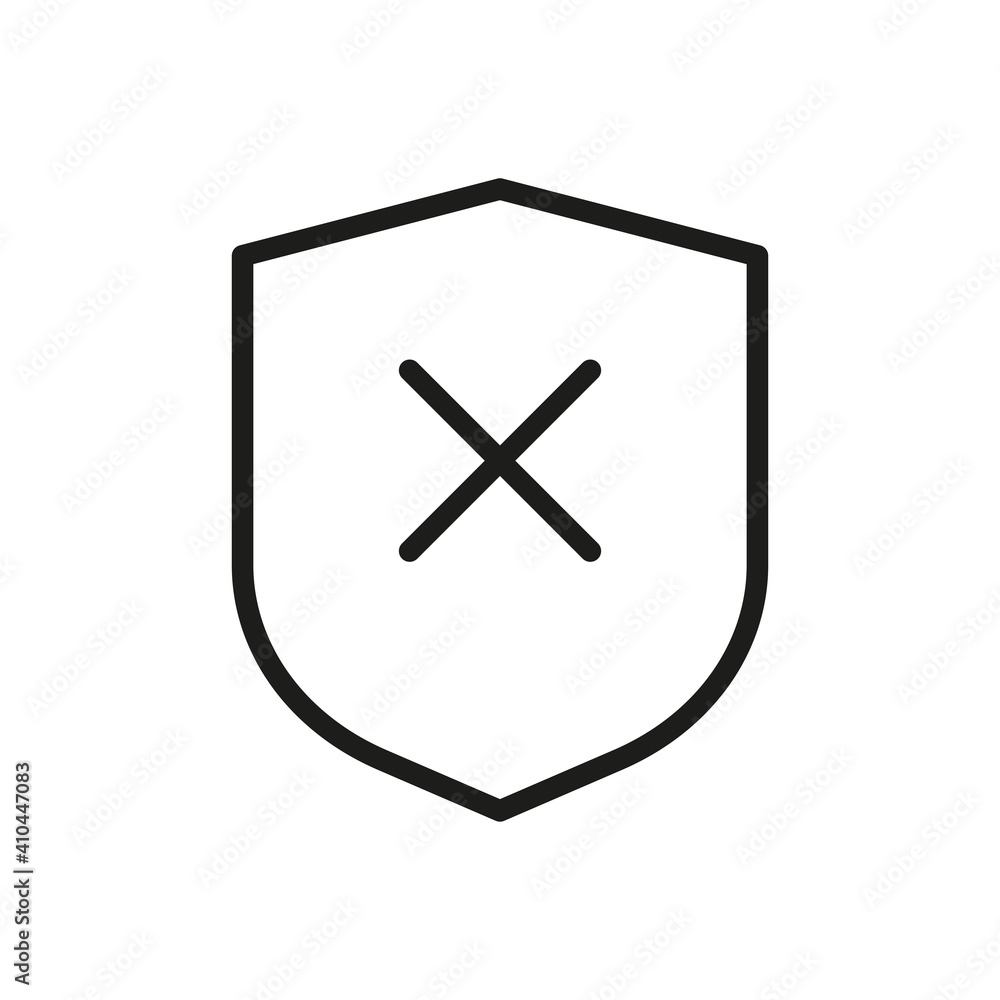Outline Vector Icon Shield, Protect, Defense Outline Vector Icon Shield, Protect, Defense