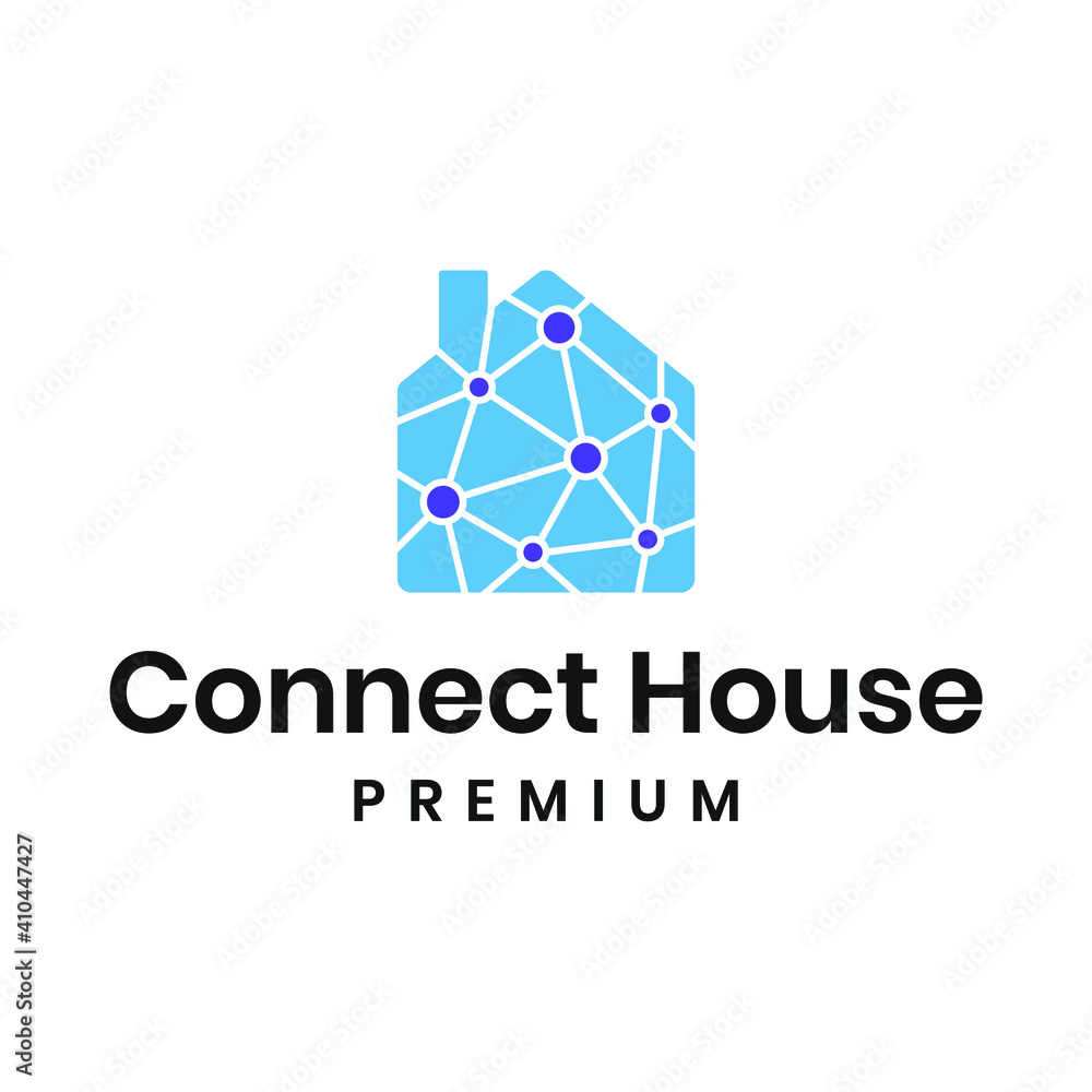 Fototapeta premium Connect house logo