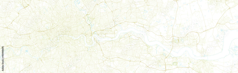 large detailed map of London city