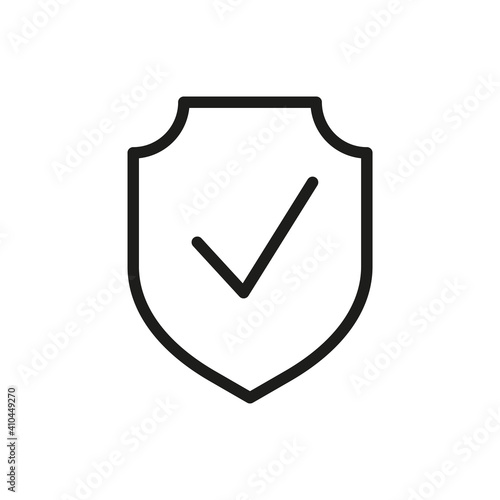 Free Download Outline Vector Icon Shield, Protect, Defense - GFXLoad