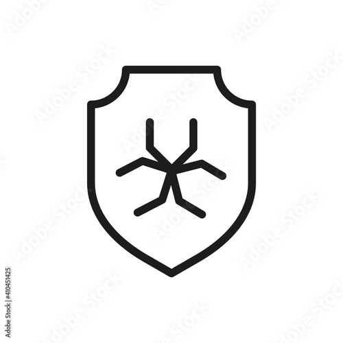 Outline Vector Icon Shield, Protect, Defense