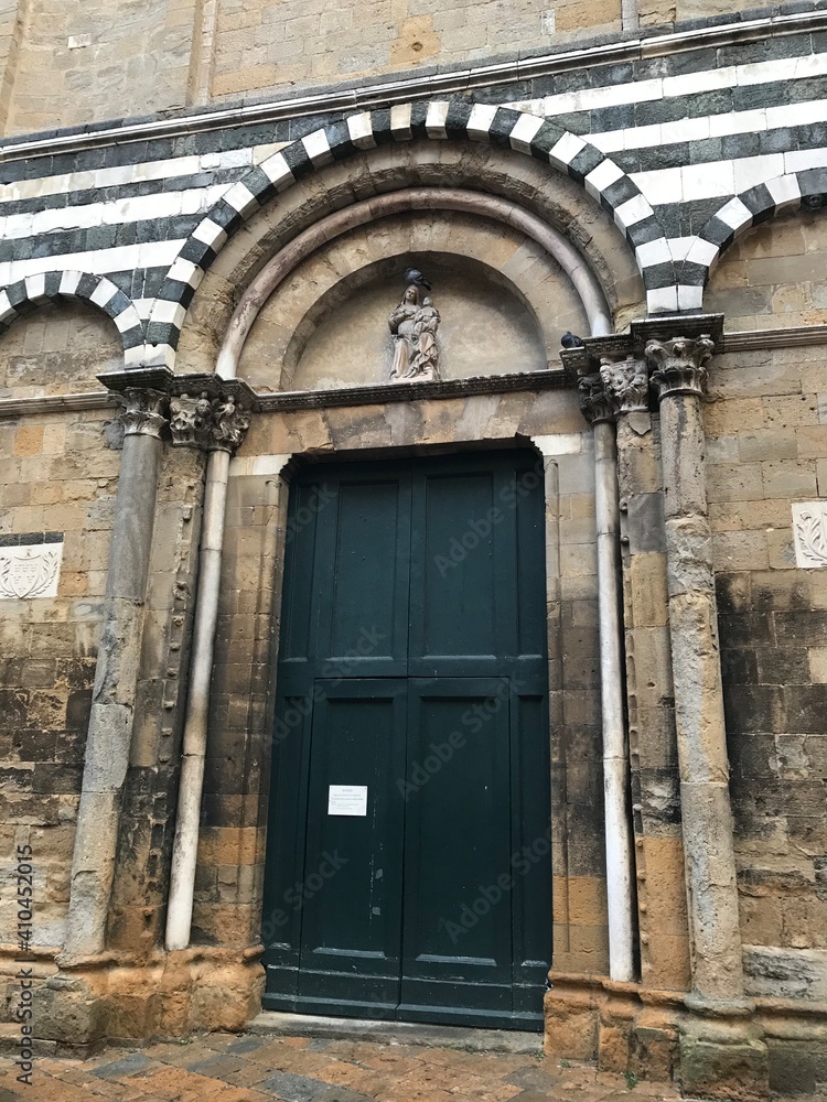 old door in wall