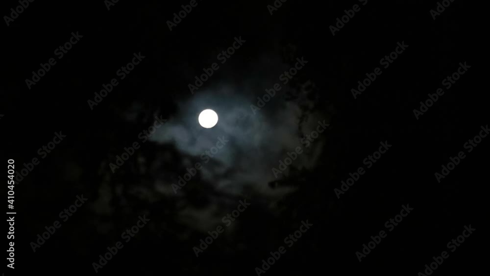 Time lapse from the full moon with passing clouds Costa Rica Time lapse from the full moon with passing clouds Costa Rica