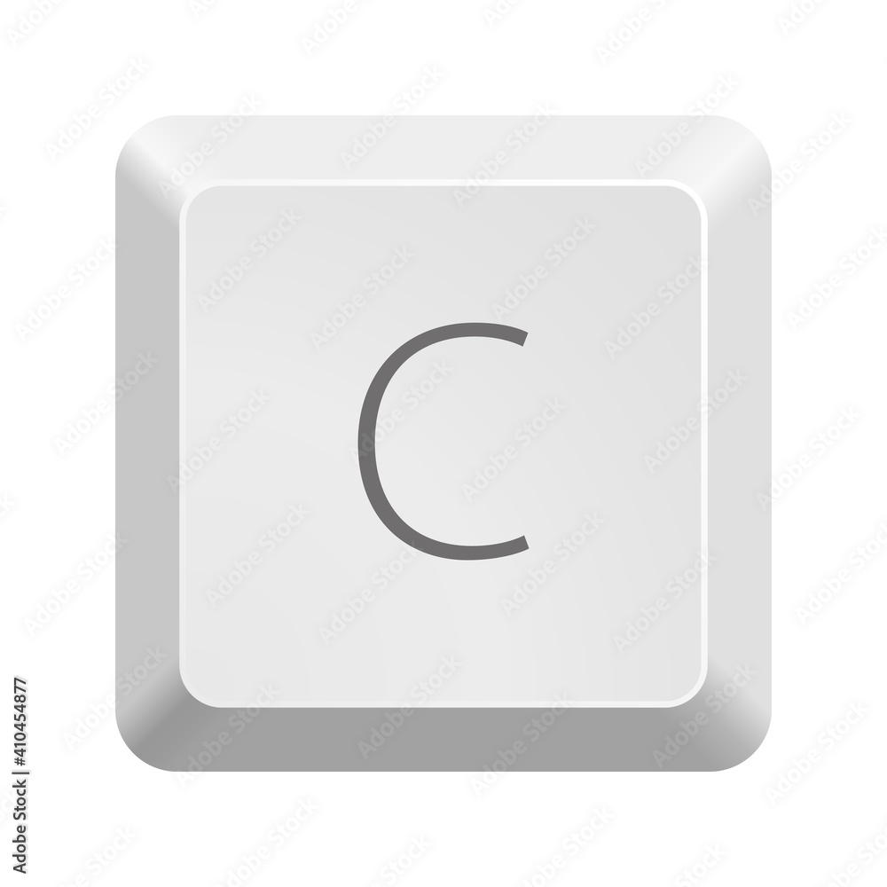 Button C. Icon Vector Illustration. Button C. Icon Vector Illustration.