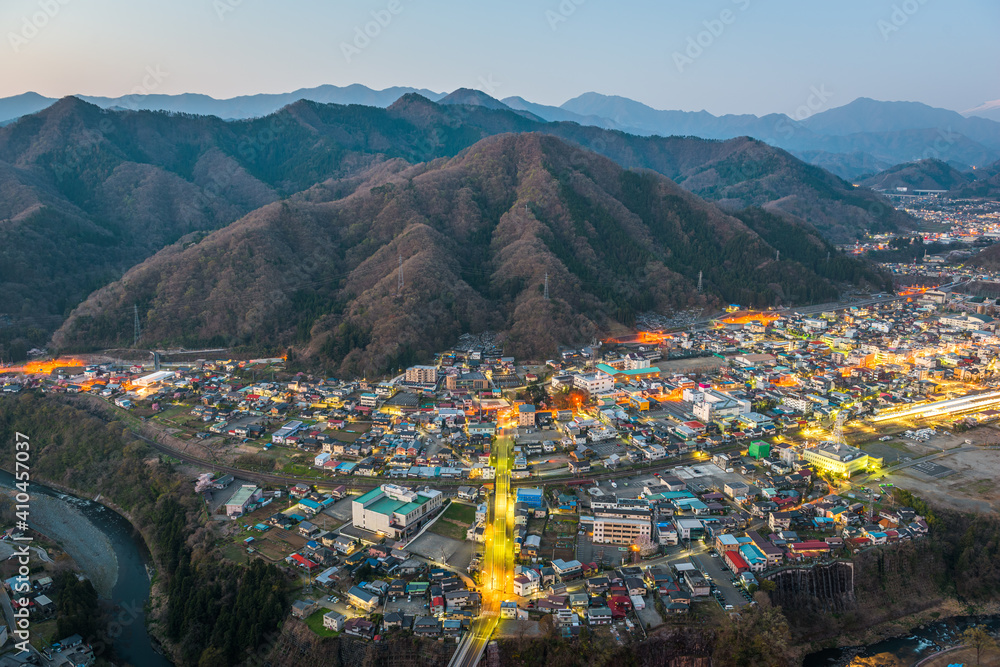 Otsuki, Japan town cityscape