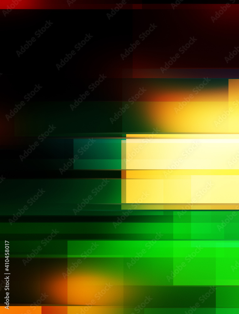 Fototapeta premium Geometric multicolored intersecting lines. Graphic illustration of digital technology. Abstract background.