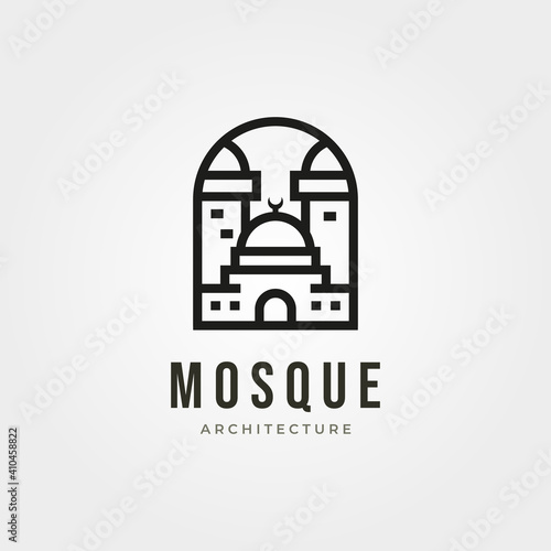 islamic logo symbol minimal vector illustration design