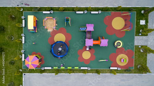 Children playground. Top view