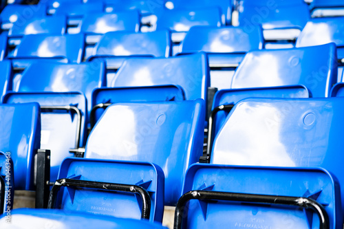 LONDON, UK - 16 FEBRUARY, 2017: Stamford Bridge Stadium.  The Stamford Bridge is home to Chelsea Football Club.