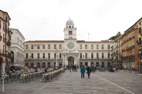 Clock tower in Piazza dei Signori in Padova